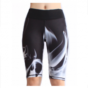 Women's Gym Wear Printed Sport Cycling Shorts