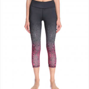 Women's Printed Tight Fit Slim Capri Pants