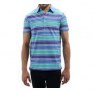 Men's Short Sleeved Yarn Dyed Polo Shirt