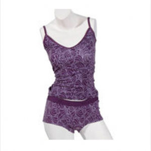 Women's Allover Reactive Printed Tank Top and Panty Set
