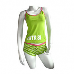 Women's Lime Green Tank Top & Panty Set