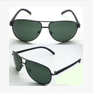 Classic Round Square Shape Acrylic Color Lens Polycarbonate Temple Metal Sunglasses