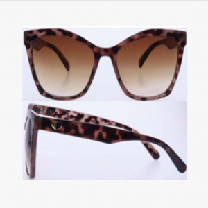 Dark Brown Turtle shell Big Cat Eye Sunglasses