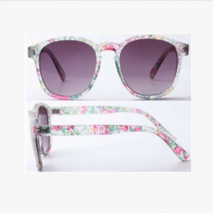 Dazzle Flower Pattern Plastic Outdoor Sunglasses