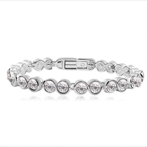 Alloy Fancy Bracelet Made with Swarovski Stones