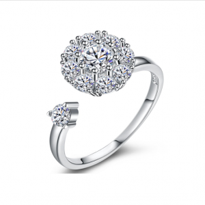 Delicate Adjustable Silver Ring