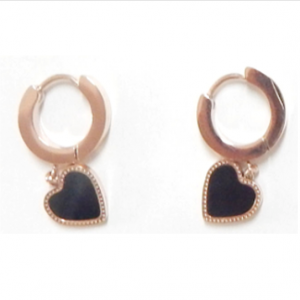 Stainless Steel Heart Shaped Earrings