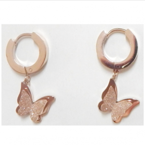 Stainless Steel Butterfly Shaped Earrings