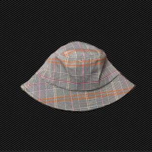 CAR007 Plaid Bucket Fedora Hat